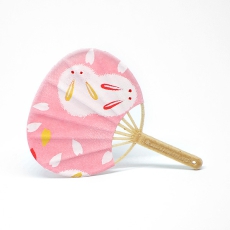 Japanischer Fcher Uchiwa (Hase)