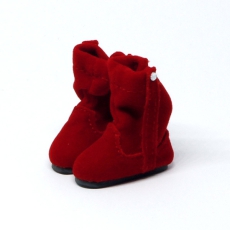 Red fluffy Winterboots