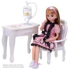 Licca Princess Dream Series: Tisch und Stuhl 1/6