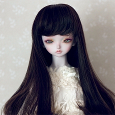 7-8 Mittellange Wig - Soft Black