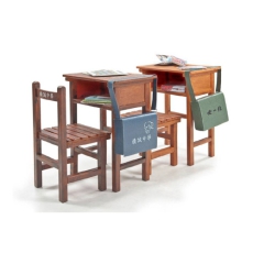1/12 School Series High school single sear desks and chairs