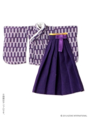 Yagasuri Hakama Set Light Purple x Purple (Picco Neemo 1/12)