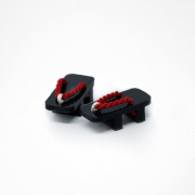 Geta Japanese Shoes Black/Red Geta Japanese Shoes Black/Red