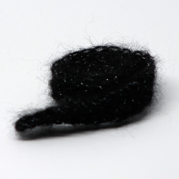 Handknitted Fluffy black Scarf
