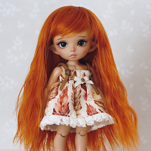 5-6 Lange gewellte Wig - Carrot