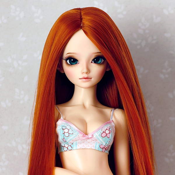 6-7 Long Wig without Bangs - Carrot