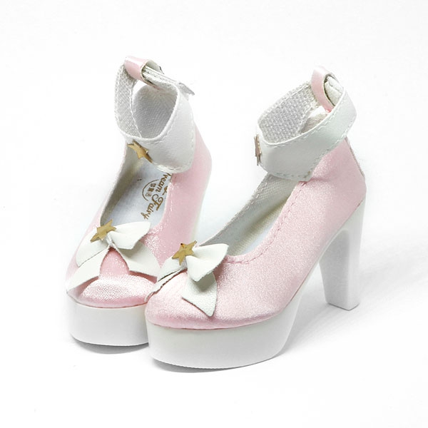 Rosa High-Heels mit Schleife und Sternchen