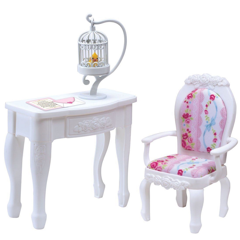 Licca Princess Dream Series: Tisch und Stuhl 1/6