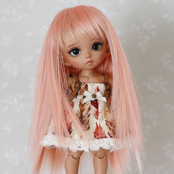 5-6 Lange Wig - Milk Pink