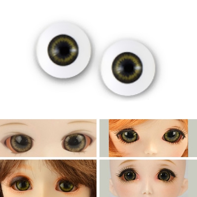 BJD Acrylic Realistic Augen - Grngrau