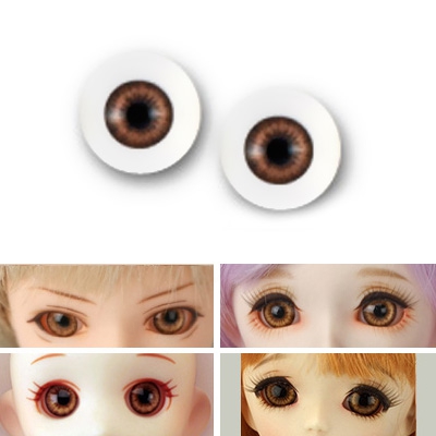 BJD Acrylic Realistic Eyes - Light Brown