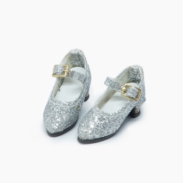 Silver Glitter-Pumps