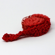 Handknitted red Scarf