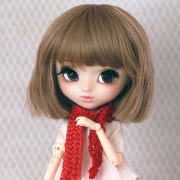 Handknitted red Scarf