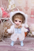 Ktzchen (blau) Kigurumi Jumpsuit fr Tiny BJD