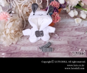 Rabbit (white) Kigurumi Jumpsuit for Tiny BJD