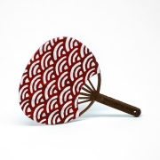 Japanischer Fächer Uchiwa (Wellen)