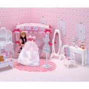 Licca Princess Dream Series: Tisch und Stuhl 1/6