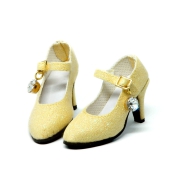 Yellow Glitter-Pumps