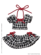 Gingham Check Puffed Sleeve Bikini Set (Picco Neemo 1/12)