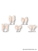 1/6 Pure Neemo Flection Hand Parts (White Skin) - Set B