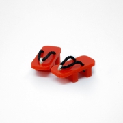 Geta Japanese Shoes Red/Black