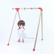 Miniature swing DIY set for dolls 1/12