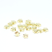 Beads golden stars 0,7 x 0,4 cm, 50 pieces