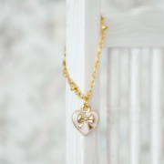 Necklace - Heart with Ribbon