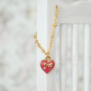 Necklace - Heart with Ribbon