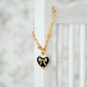 Necklace - Heart with Ribbon